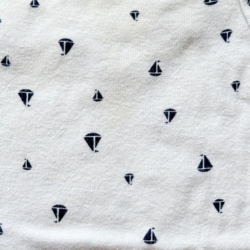 4/$10 - Carter’s Sail Boat Cotton Baby Onesie Bodysuit | Nautical Ocean - Picture 2 of 4
